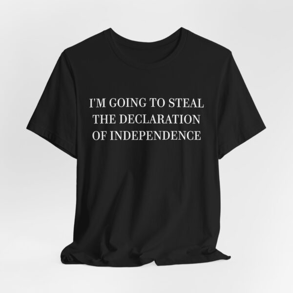 Steal the Declaration of Independence T-Shirt – Funny Nicolas Cage Meme Tee for Movie & History Fans - Image 2