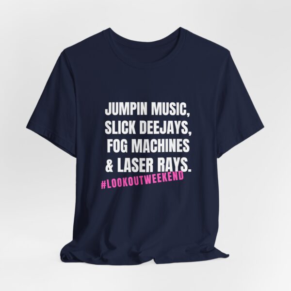 Jumpin Music Slick Deejays Fog Machines And Laser Rays T-Shirt – Vintage Rave Vibes - Image 8