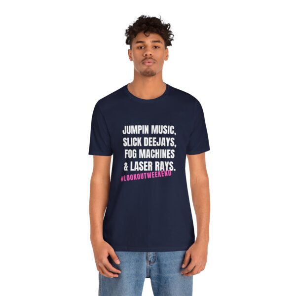 Jumpin Music Slick Deejays Fog Machines And Laser Rays T-Shirt – Vintage Rave Vibes - Image 9