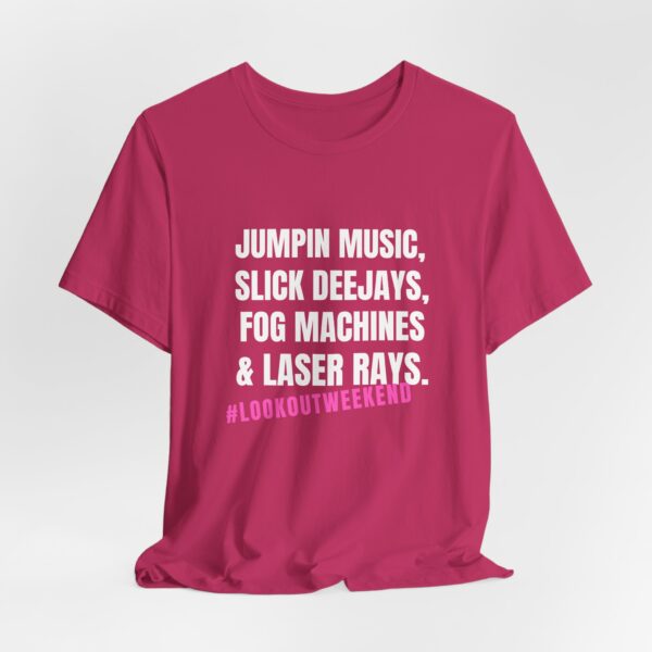 Jumpin Music Slick Deejays Fog Machines And Laser Rays T-Shirt – Vintage Rave Vibes - Image 11