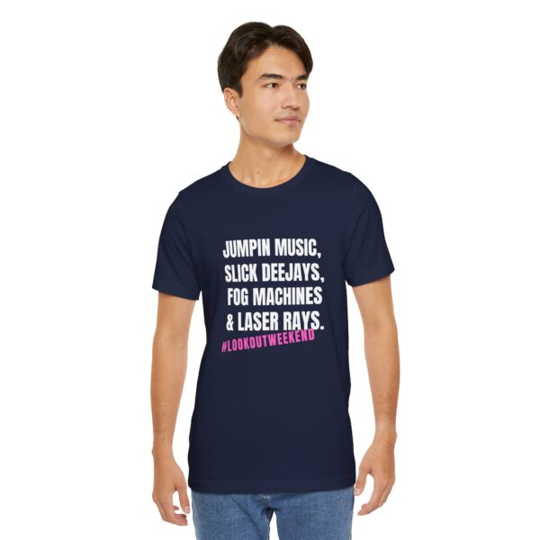 Jumpin Music Slick Deejays Fog Machines And Laser Rays T-Shirt – Vintage Rave Vibes - Image 10