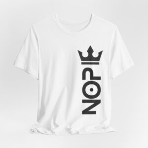 Unisex Jersey Tee with Crown Design, No Kings in America T-Shirt – A Bold Statement of Patriotism and Freedom